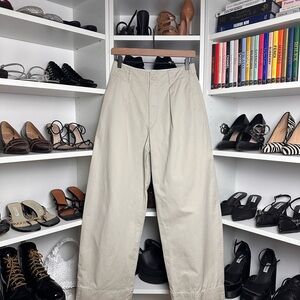 Uniqlo Cream Utility Baggy Trousers